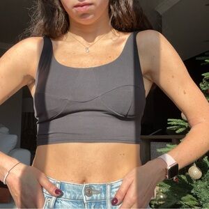 lululemon athletica Black Crop Top